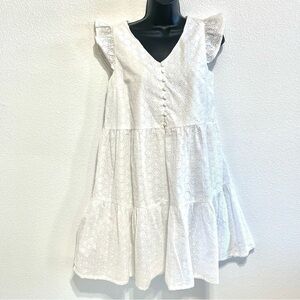 NWT Joie Woman White Eyelet Dress Size S